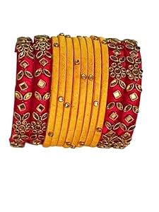 Buy Silk Thread Handmade Kada Set for Women and Girls Stylish ...