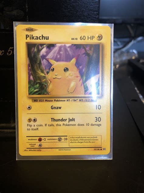 Rare Pikachu Card Mint 35/108 | eBay
