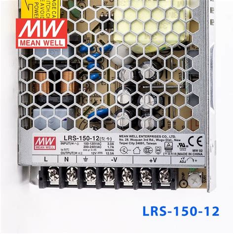 LRS-150-12 Mean Well SMPS - 12V 12.5A - 150W Metal Power Supply buy ...