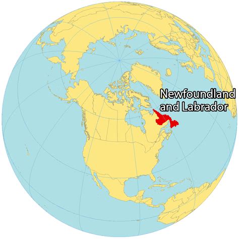 world map newfoundland