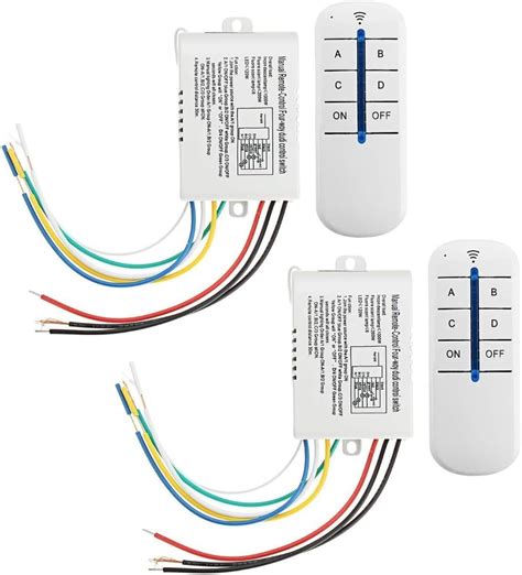 Shockley 4-Way Digital Switch ON/Off 220V-240V Light Digital RF Remote ...