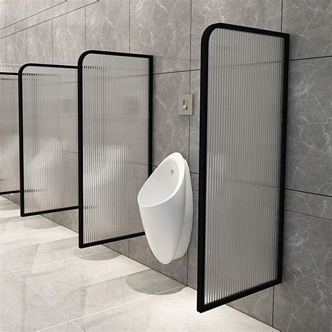 urinal screen toilet partition Urinal Partition Wall Divider Translucent Glass Panels,stainless ...