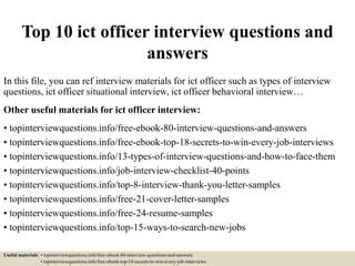 Image result for ICT Interview Questions