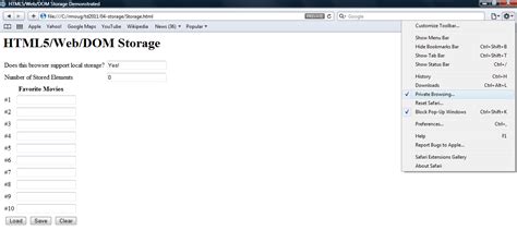 HTML5 Local Storage 的图像结果
