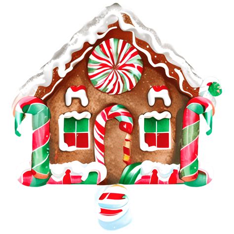 Gingerbread House Clipart · Creative Fabrica