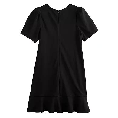 Girls 7-16 Poppies & Roses Puff Sleeve Rhinestone Accented Bows Dress