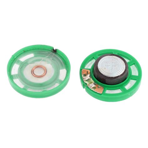 PRAV® Shell Magnet Electronic Speaker 0.25W 28 x 8mm 2Pcs Green ...