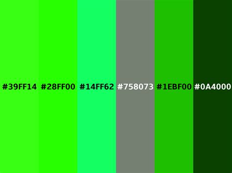 Neon green color (Hex 39FF14)