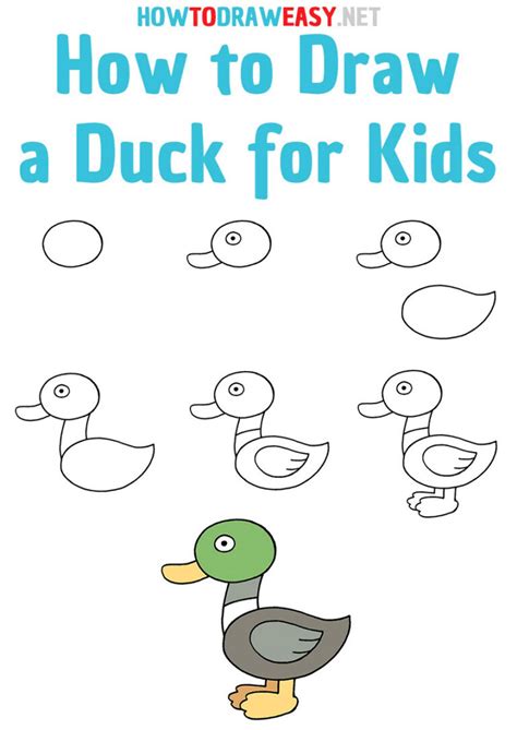 How to Draw Duck for Kids 的图像结果