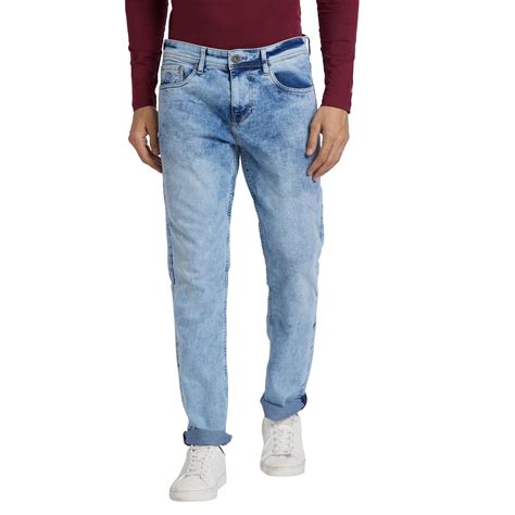 Being Human Men Slim Straight Fit Denim-Light Tone