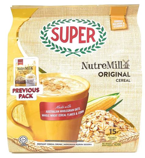 Super Nutremill 3in1 Instant Original Cereal Wholegrain Oats Flakes ...