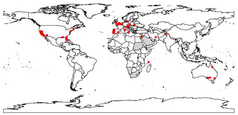 Current and Potential Future Global Distribution of the Raisin Moth ...