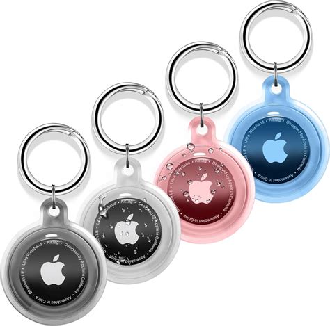 Amazon.com: 4 Pack Airtag Holder, Airtag case Waterproof Apple Air Tag Case with Keychain ...