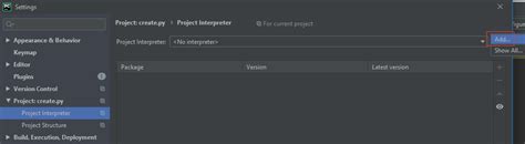 No Python Interpreter Configured PyCharm 的图像结果