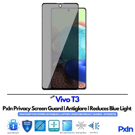 Privacy Screen Guard for Vivo T3 Mobile | No.1