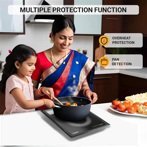 Milton Elio 14.0 1400 Watts Portable Induction Cooktop | 5KV Surge Pro ...