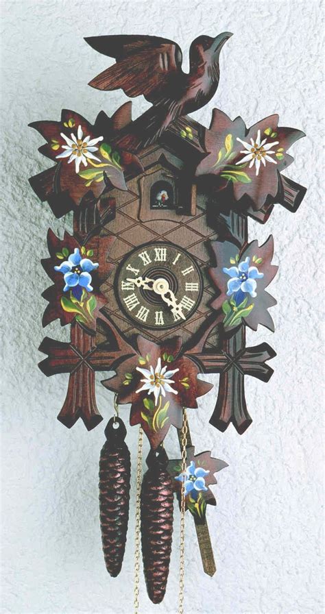 Buy German Cuckoo Clock 1-day-movement Carved-Style 9 inch - Authentic ...