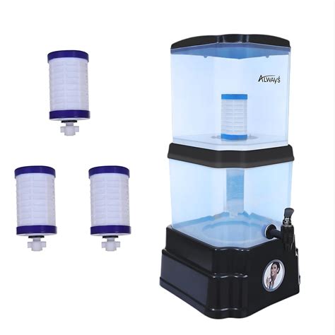 Always Gravity Based Water Mineral Filter And Purifier +3 Extra Dust ...