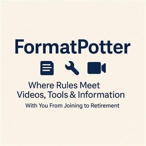 FORMATPOTTER | FormatPotter
