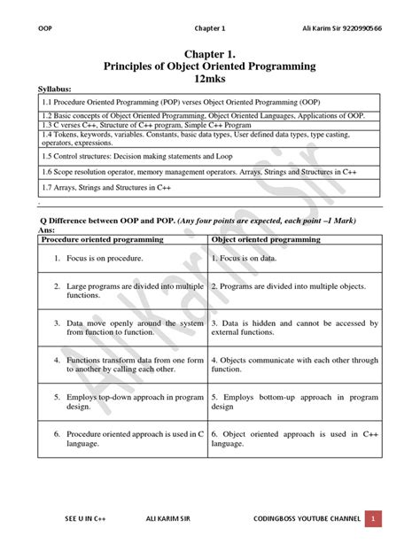 Image result for Object-Oriented Programming Java Chapter One Notes or PDF