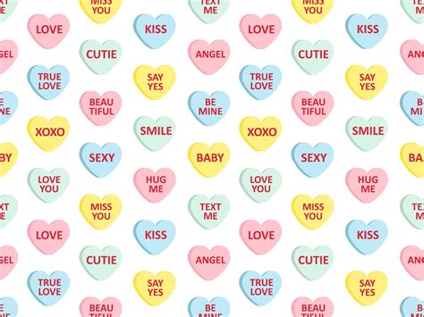 100+ Best Conversation Candy Heart Sayings (Valentine Sweetheart Candy ...