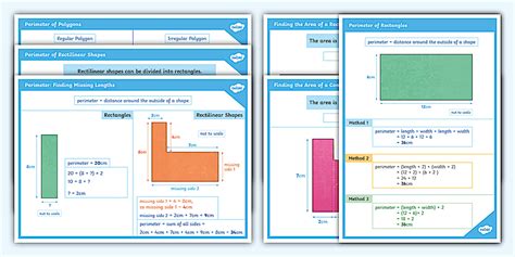 👉 Year 5 Perimeter and Area Display Posters - Twinkl