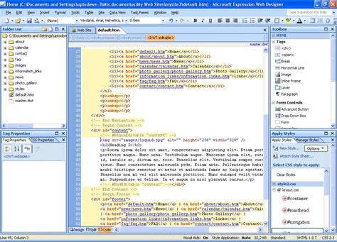 Expression Web Design 的图像结果