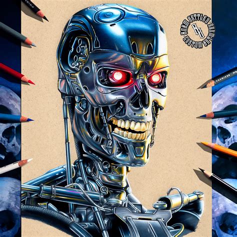 Image result for Terminator Drawing