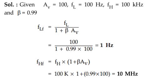 Summary of Effect of Negative Feedback on Amplifier - Solved Example ...