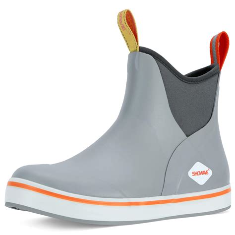 Showave Women's Deck Boots Waterproof Ankle Rain Footwear Non-Slip ...