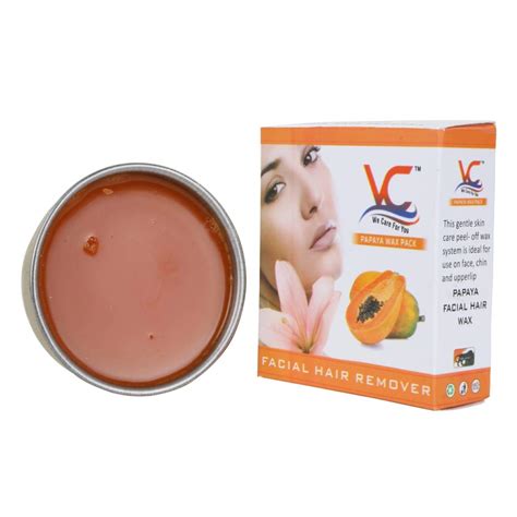 VC Papaya peel off Katori wax 100gm for Upper lips, balck head, chin ...