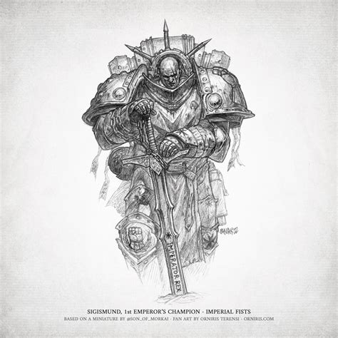 SIGISMUND, 1st EMPEROR’S CHAMPION • IMPERIAL FISTS BASED ON A MINIATURE ...