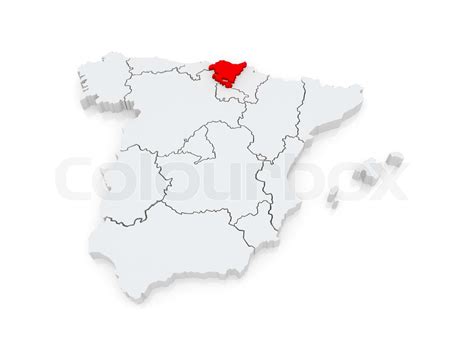 Map of Basque Country. Spain. | Stock image | Colourbox