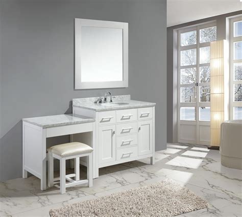 Single Sink Vanity With Makeup Area