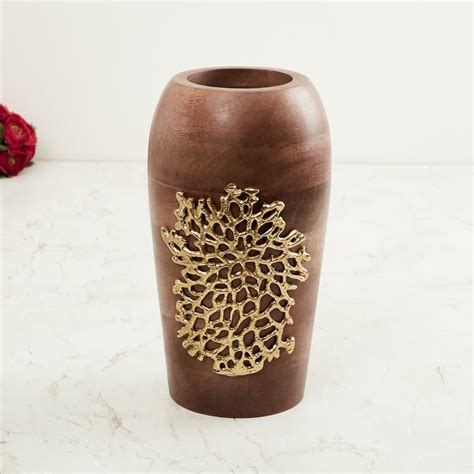 Buy Splendid Mateo Embellished Wooden Vase from Home Centre at just INR ...
