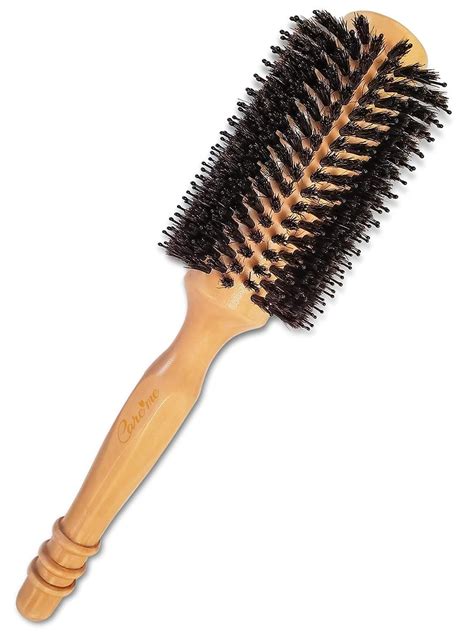 Large Round Boar Bristle Hair Brush for Blow Drying & Styling - 1.2 ...