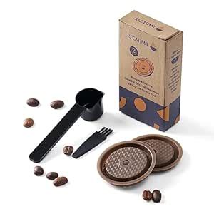 RECAFIMIL Pack of 2 Reusable Cap Compatible with Nespresso Vertuo and ...