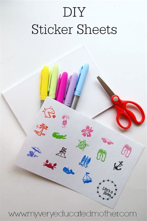 Image result for DIY Sticker Sheet