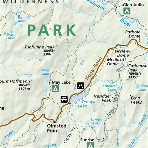 Yosemite National Park Map by US National Park Service | Avenza Maps