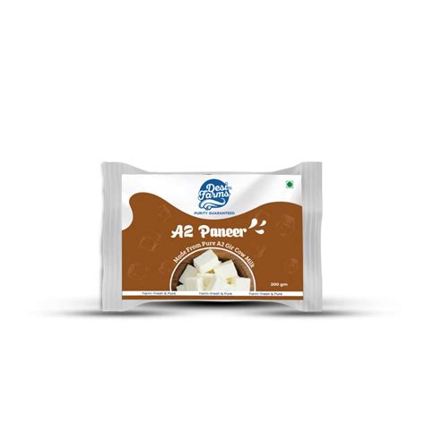 Desi Farms Fresh A2 Paneer, Preservative-free, 200 gm : Amazon.in ...