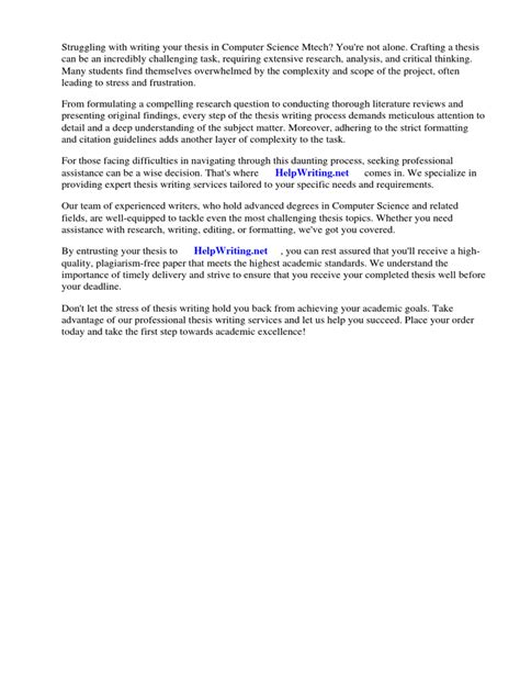 Image result for Computer Science Masters Thesis