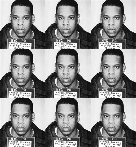 Gerard Marti - "Jay Z mugshot" Print on canvas 39 x 36 inch Ed. of 75 ...