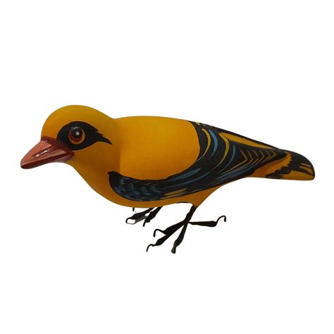 Hand Painted Papier-mâché Goldfinch – Contemporary Arts & Crafts