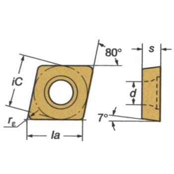 チップ CCMT09T308-KR サンドビック 旋盤用チップひし形 【通販モノタロウ】