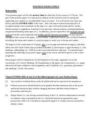 Image result for Position Paper Topics