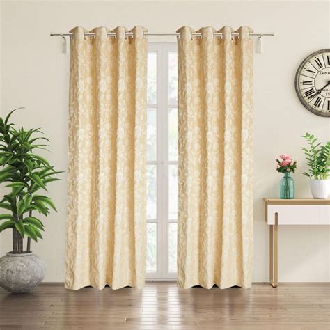 Buy Morris Vallarta Set of 2 Jacquard Light Filtering Door Curtains ...