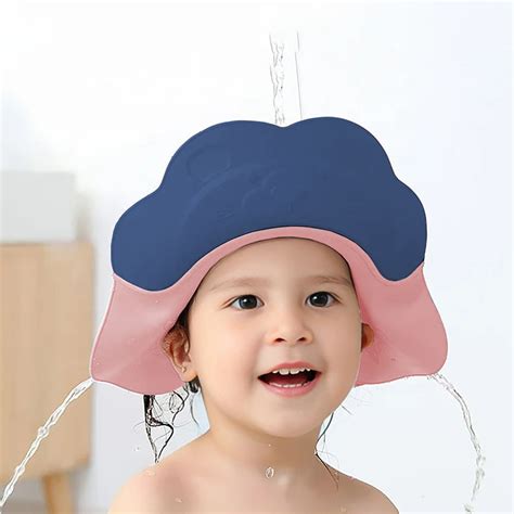 Adjustable Baby Shower Cap - Shield Eyes and Ears Bathing Hat
