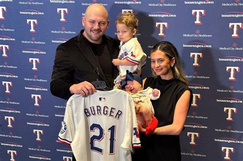 Jake Burger will wear No. 21 with the Texas Rangers for his daughter ...