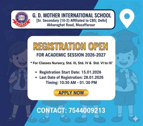 G.D. MOTHER INTERNATIONAL SCHOOL – [Sr. Secondary (10+2) Affiliated to ...