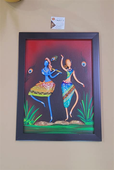 Mural Frame Colorful Craft Indian Handicrafts tribal art Home & Office ...